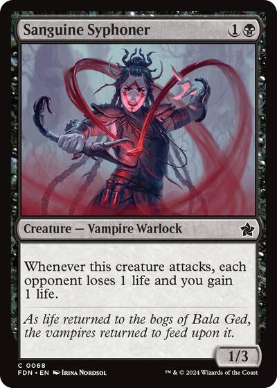 Sanguine Syphoner (FDN) #68 Common Foundations Magic: The Gathering: 2024