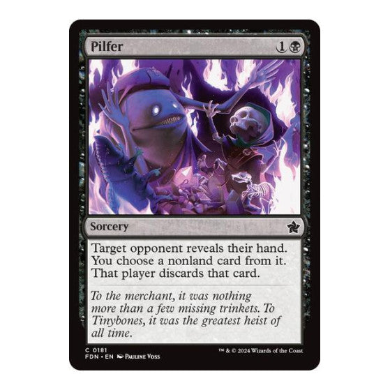 Pilfer (FDN) #181 Common (Lightly Played) Foundations Magic: The Gathering: 2024