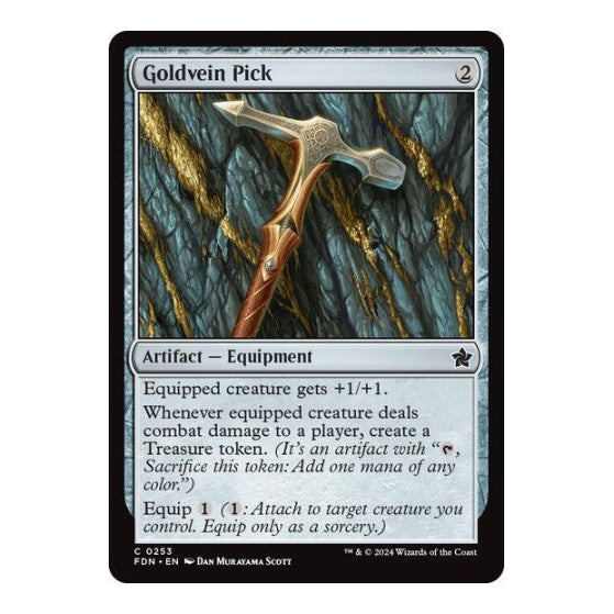Goldvein Pick (FDN) #253 Common (Lightly Played) Foundations Magic: The Gathering: 2024
