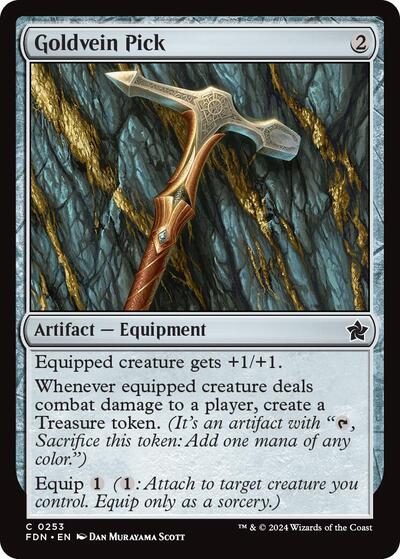 Goldvein Pick (FDN) #253 Common (Lightly Played) Foundations Magic: The Gathering: 2024