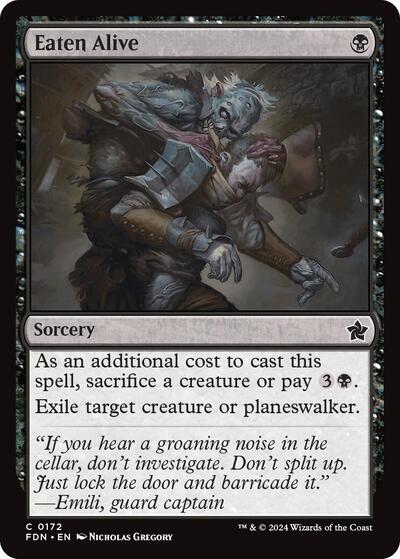 Eaten Alive (FDN) #172 Common (Lightly Played) Foundations Magic: The Gathering: 2024