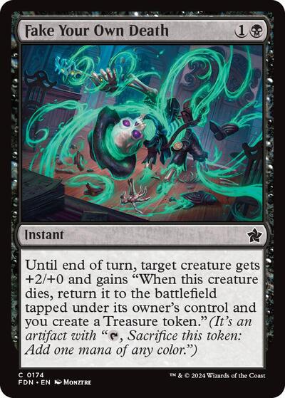 2024 Magic: Foundations (FDN) - Fake Your Own Death (#174, Common)