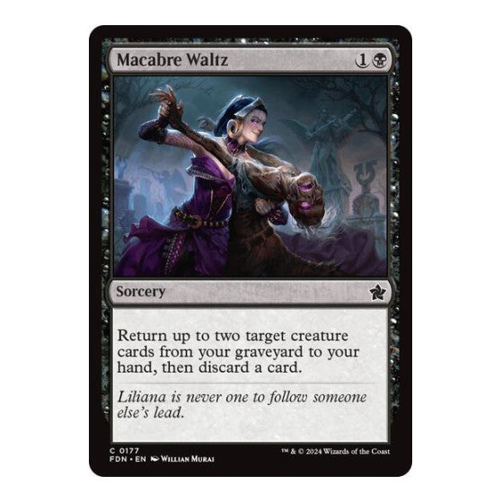 Macabre Waltz (FDN) #177 Common Foundations Magic: The Gathering: 2024