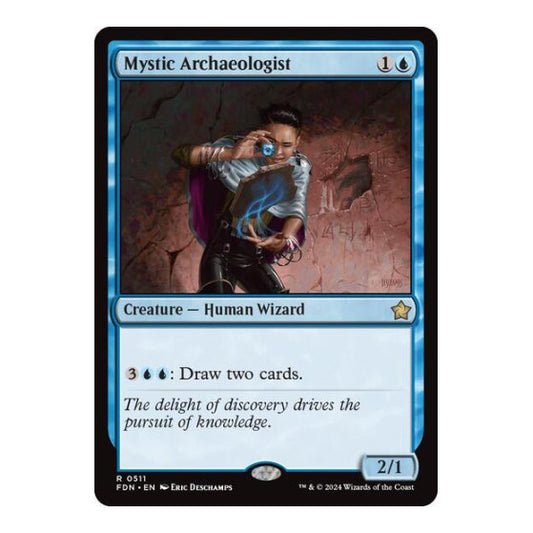 Mystic Archaeologist (FDN) #511 Rare (Lightly Played) Foundations Magic: The Gathering: 2024