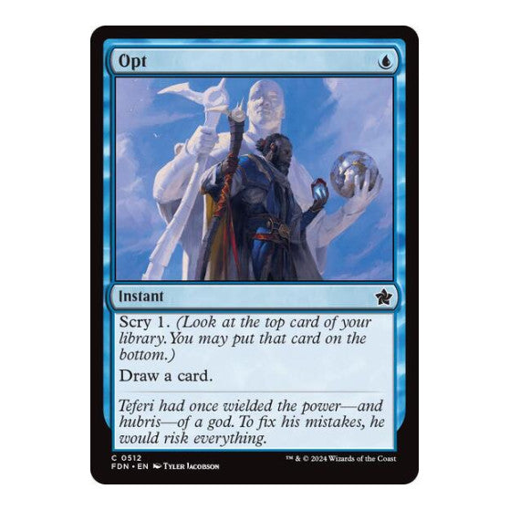 Opt (FDN) #512 Common (Lightly Played) Foundations Magic: The Gathering: 2024