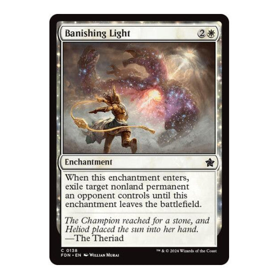 Banishing Light (FDN) #138 Common Foundations Magic: The Gathering: 2024