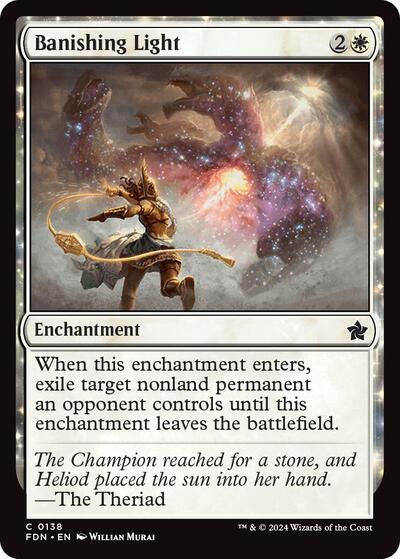 Banishing Light (FDN) #138 Common Foundations Magic: The Gathering: 2024