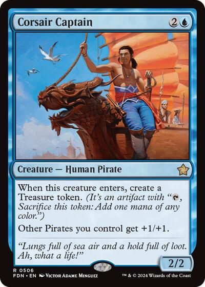 Corsair Captain (FDN) #506 Rare (Lightly Played) Foundations Magic: The Gathering: 2024