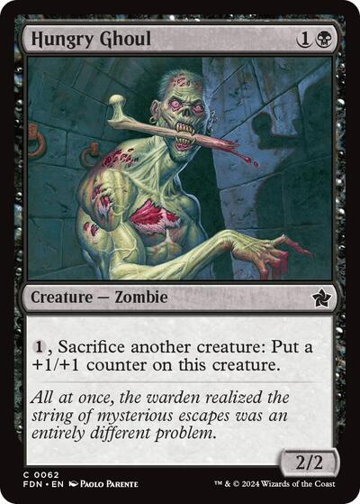 2024 Magic: Foundations (FDN) - Hungry Ghoul (#62, Common) (Lightly Played)