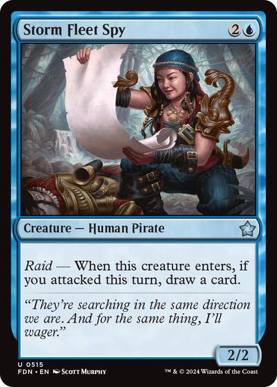Storm Fleet Spy (FDN) #515 Uncommon Foundations Magic: The Gathering: 2024