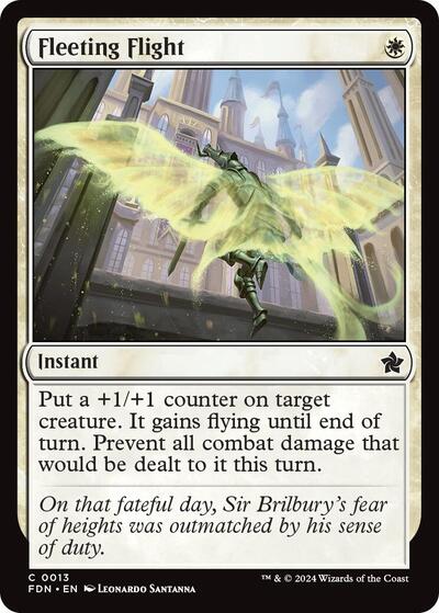 Fleeting Flight (FDN) #13 Common Foundations Magic: 2024