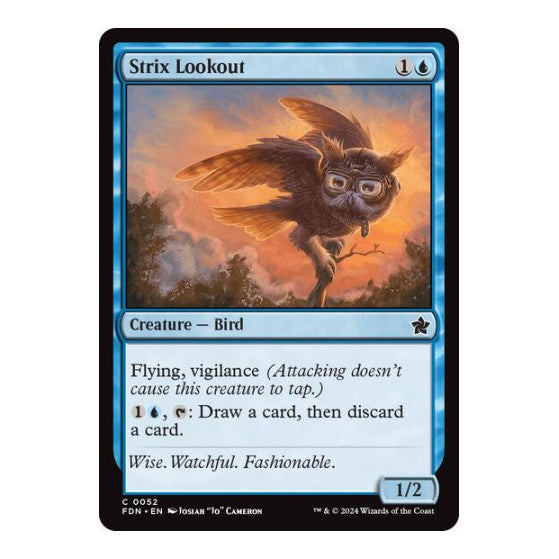 Strix Lookout (0052) (FDN) #52 Common Foundations Magic: The Gathering: 2024