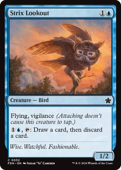 2024 Magic: Foundations (FDN) - Strix Lookout 0052 (#52, Common)