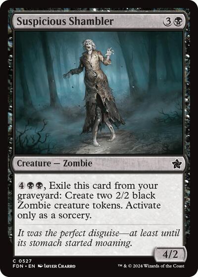 Suspicious Shambler (FDN) #527 Common (Lightly Played) Foundations Magic: The Gathering: 2024