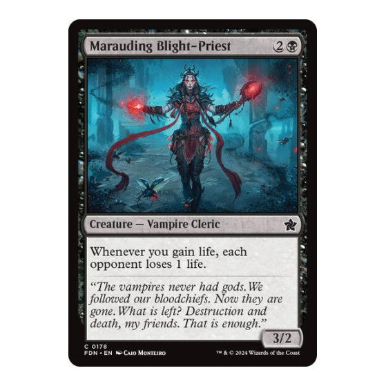 Marauding Blight Priest (FDN) #178 Common (Lightly Played) Foundations Magic: The Gathering: 2024