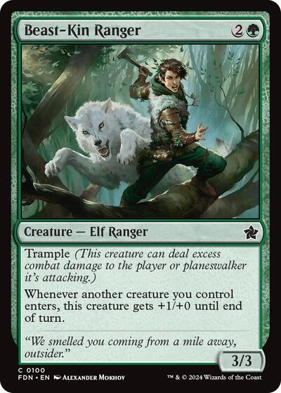 Beast Kin Ranger (FDN) #100 Common Foundations Magic: The Gathering: 2024