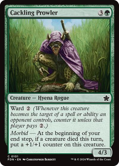 Cackling Prowler (FDN) #101 Common Foundations Magic: The Gathering: 2024