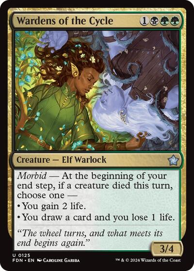 Wardens of the Cycle (FDN) #125 Uncommon (Lightly Played) Foundations Magic: The Gathering: 2024