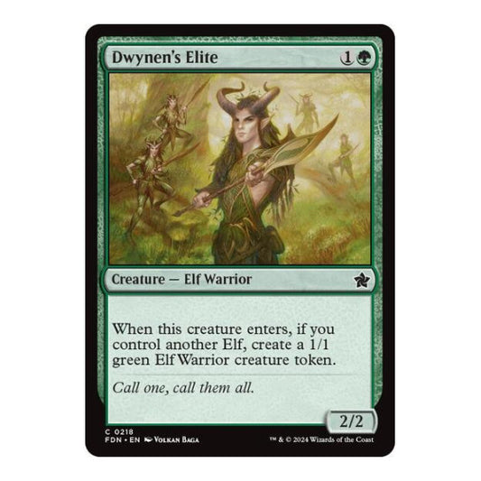 Dwynen's Elite (FDN) #218 Common Foundations Magic: The Gathering: 2024
