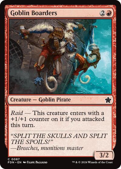Goblin Boarders (FDN) #87 Common Foundations Magic: The Gathering: 2024