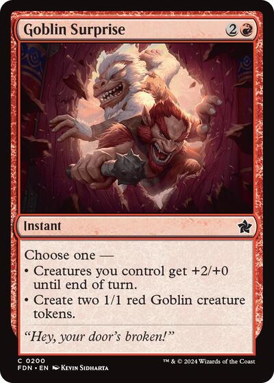Goblin Surprise (FDN) #200 Common Foundations Magic: The Gathering: 2024