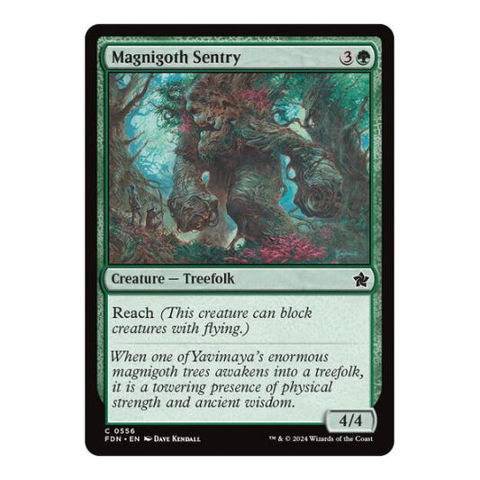 Magnigoth Sentry (FDN) #556 Common (Lightly Played) Foundations Magic: The Gathering: 2024