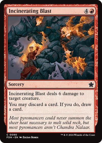 Incinerating Blast (FDN) #90 Common Foundations Magic: The Gathering: 2024