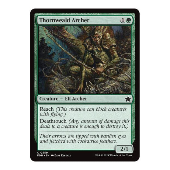Thornweald Archer (FDN) #559 Common (Lightly Played) Foundations Magic: The Gathering: 2024