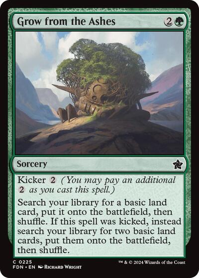 Grow from the Ashes (FDN) #225 Common (Lightly Played) Foundations Magic: 2024
