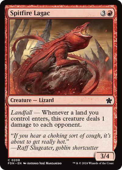 Spitfire Lagac (FDN) #208 Common (Lightly Played) Foundations Magic: The Gathering: 2024