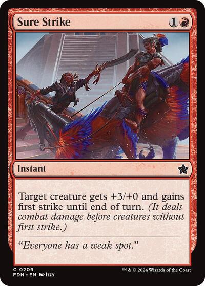 2024 Magic: Foundations (FDN) - Sure Strike (#209, Common)