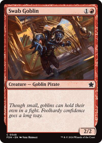 Swab Goblin (FDN) #548 Common (Lightly Played) Foundations Magic: The Gathering: 2024
