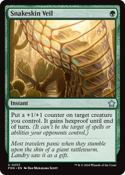 Snakeskin Veil (FDN) #233 Uncommon Foundations Magic: The Gathering: 2024