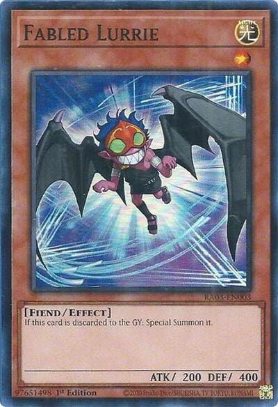 Fabled Lurrie (RA03) #RA03-EN003 Super Rare Quarter Century Bonanza YuGiOh: 2024