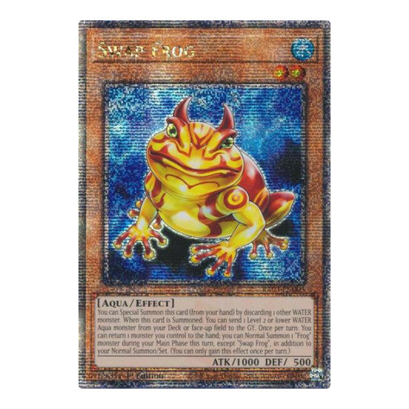 Swap Frog (Quarter Century Secret Rare) (RA03) #RA03-EN005 Quarter Century Secret Rare (1st Edition Near Mint) Quarter Century Bonanza YuGiOh: 2024