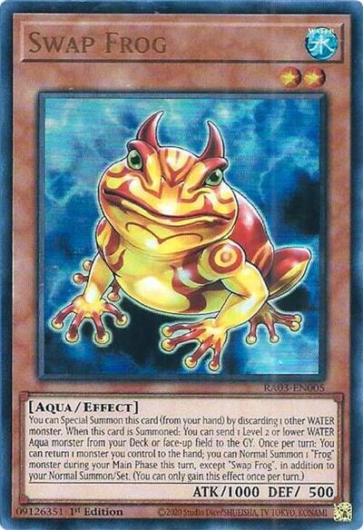 Swap Frog UR (RA03) #RA03-EN005 Ultra Rare (1st Edition Near Mint) Quarter Century Bonanza YuGiOh: 2024