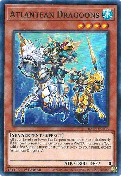 Atlantean Dragoons (RA03) #RA03-EN006 Super Rare (1st Edition Near Mint) Quarter Century Bonanza YuGiOh: 2024