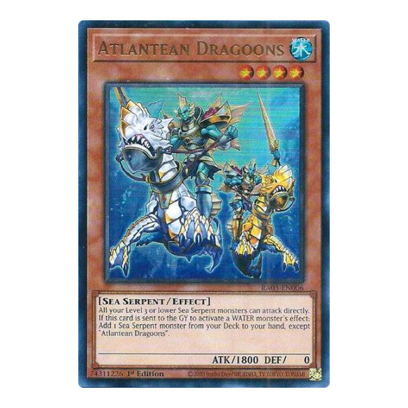Atlantean Dragoons (UR) (RA03) #RA03-EN006 Ultra Rare (1st Edition Near Mint) Quarter Century Bonanza YuGiOh: 2024
