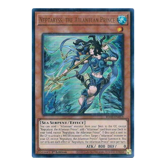 Neptabyss, the Atlantean Prince (UR) (RA03) #RA03-EN013 Ultra Rare (1st Edition Near Mint) Quarter Century Bonanza YuGiOh: 2024