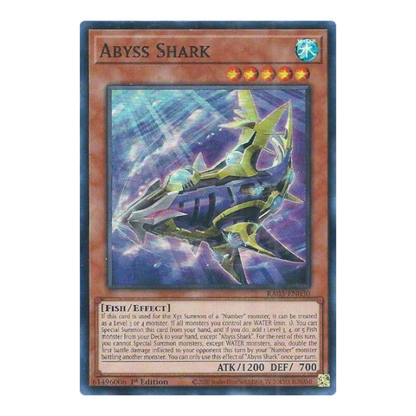 Abyss Shark (RA03) #RA03-EN030 Super Rare (1st Edition Near Mint) Quarter Century Bonanza YuGiOh: 2024