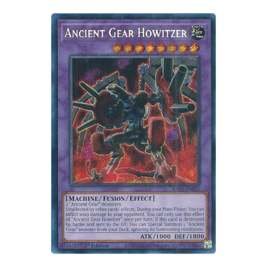 Ancient Gear Howitzer (Secret Rare) (RA03) #RA03-EN035 Secret Rare (1st Edition Near Mint) Quarter Century Bonanza YuGiOh: 2024