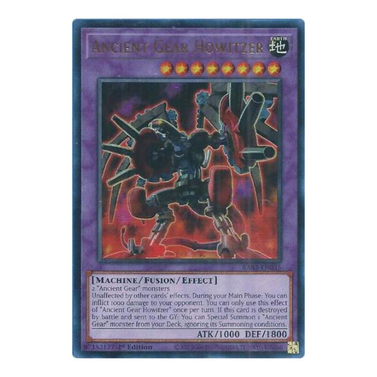Ancient Gear Howitzer (UR) (RA03) #RA03-EN035 Ultra Rare (1st Edition Near Mint) Quarter Century Bonanza YuGiOh: 2024