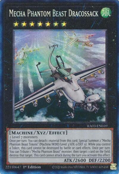Mecha Phantom Beast Dracossack PCR (RA03) #RA03-EN039 Prismatic Collector's Rare (1st Edition Near Mint) Quarter Century Bonanza YuGiOh: 2024