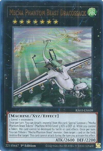 Mecha Phantom Beast Dracossack UR (RA03) #RA03-EN039 Ultra Rare (1st Edition Near Mint) Quarter Century Bonanza YuGiOh: 2024