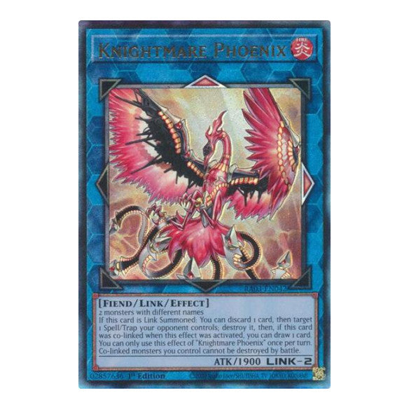 Knightmare Phoenix (PUR) (RA03) #RA03-EN042 Prismatic Ultimate Rare (1st Edition Near Mint) Quarter Century Bonanza YuGiOh: 2024