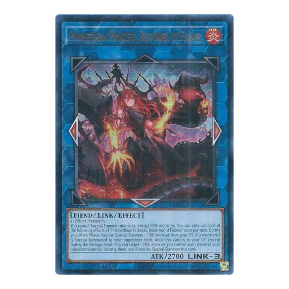 Promethean Princess, Bestower of Flames (UR) (RA03) #RA03-EN050 Ultra Rare (1st Edition Near Mint) Quarter Century Bonanza YuGiOh: 2024