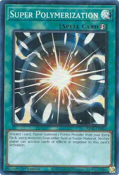 Super Polymerization (RA03) #RA03-EN053 Super Rare (1st Edition Near Mint) Quarter Century Bonanza YuGiOh: 2024