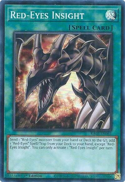 Red Eyes Insight (RA03) #RA03-EN061 Super Rare (1st Edition Near Mint) Quarter Century Bonanza YuGiOh: 2024