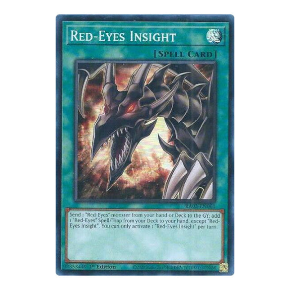 Red-Eyes Insight (RA03) #RA03-EN061 Super Rare (1st Edition Near Mint) Quarter Century Bonanza YuGiOh: 2024