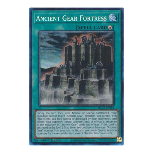 Ancient Gear Fortress (PCR) (RA03) #RA03-EN062 Prismatic Collector's Rare (1st Edition Near Mint) Quarter Century Bonanza YuGiOh: 2024